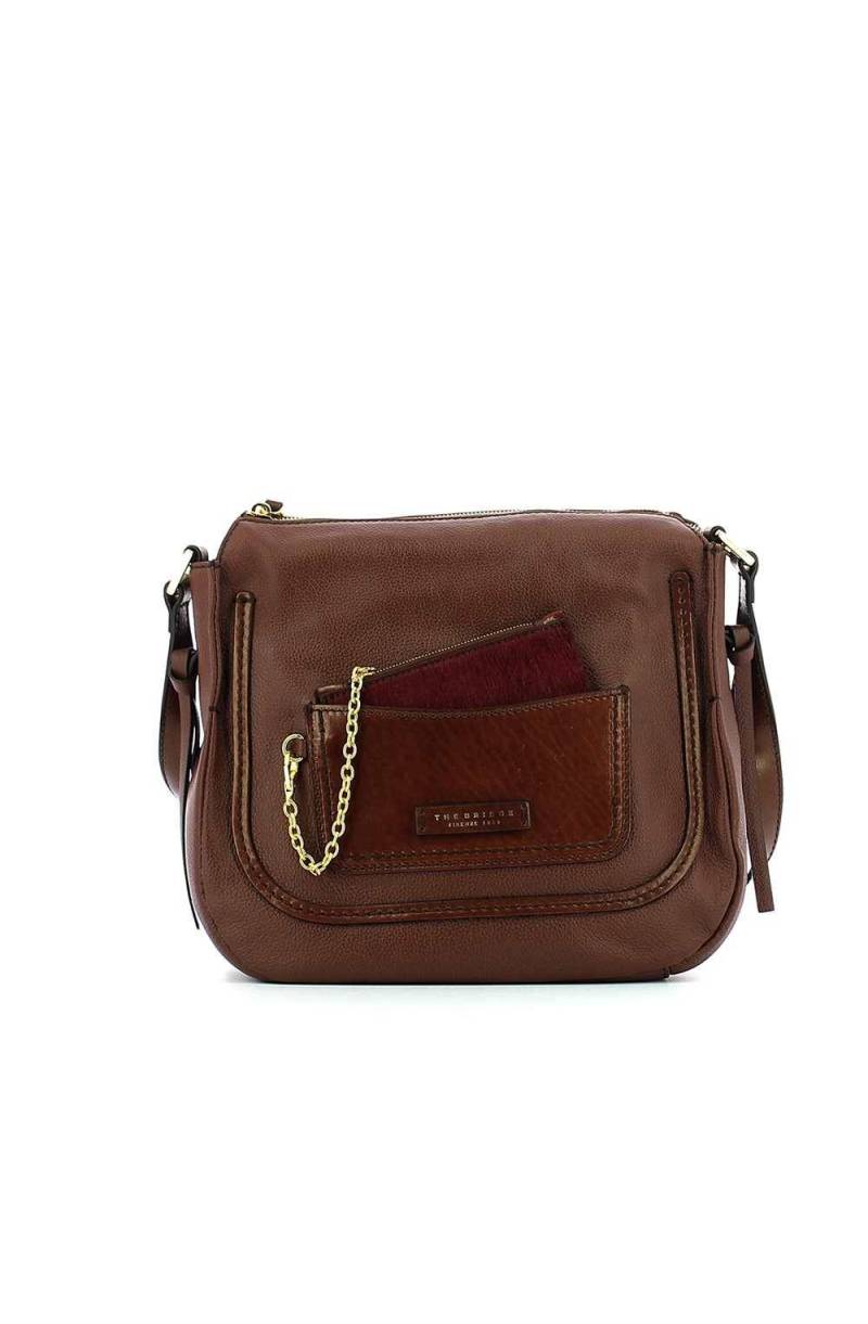 Borsa The Bridge SATURNIA Donna Pelle Marrone - 0424184O-14 - PoppinsBags