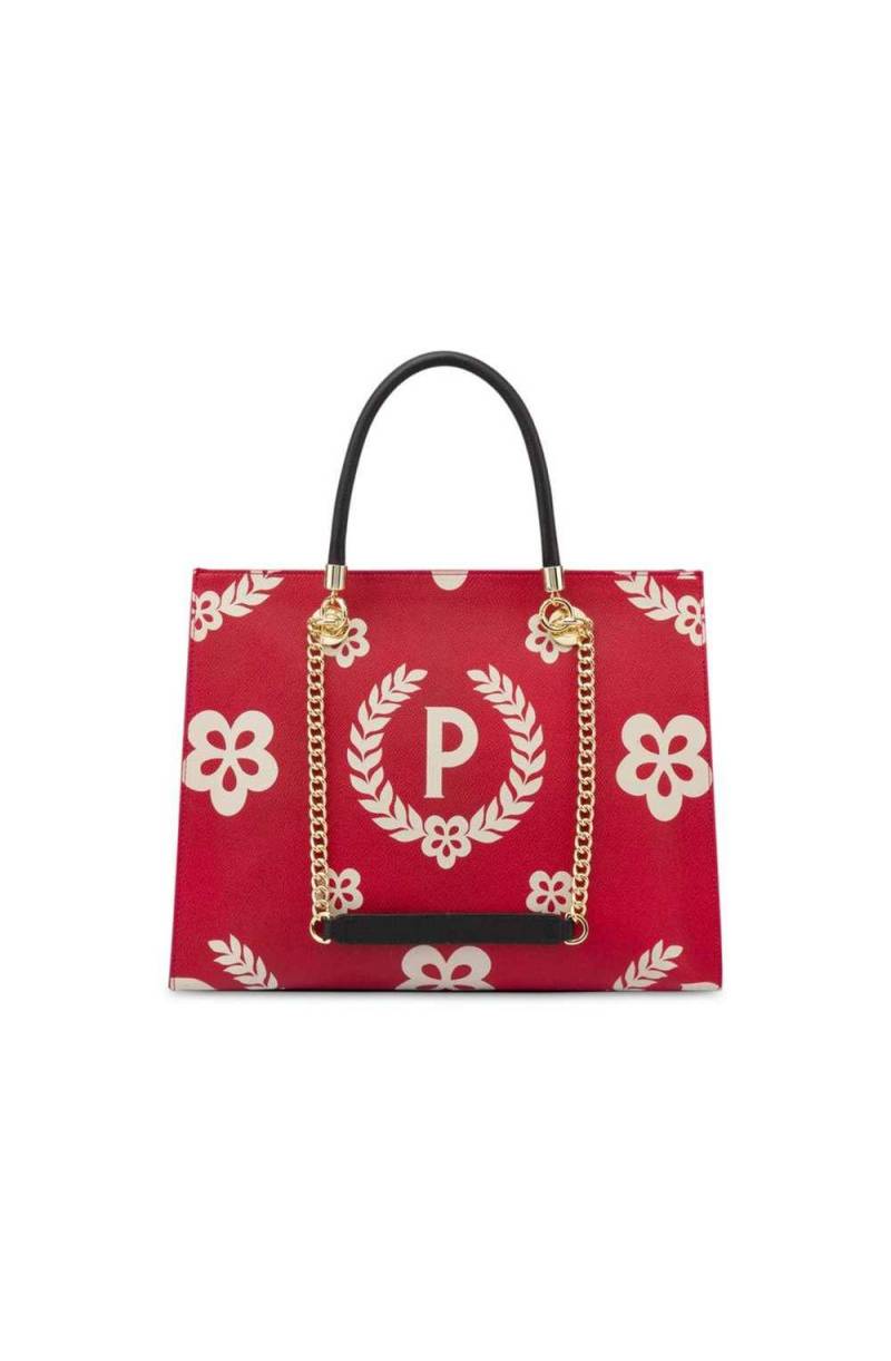 Pollini heritage embossed borsa a mano, con tracolla bordeaux  te8416pp04q2150a donna le sac outlet a mano bordeaux - Stileo.it