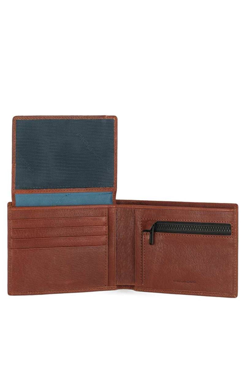 Portafoglio PIQUADRO Harper Pelle Marrone Protezione RFID - PU5761APR-CU -  PoppinsBags