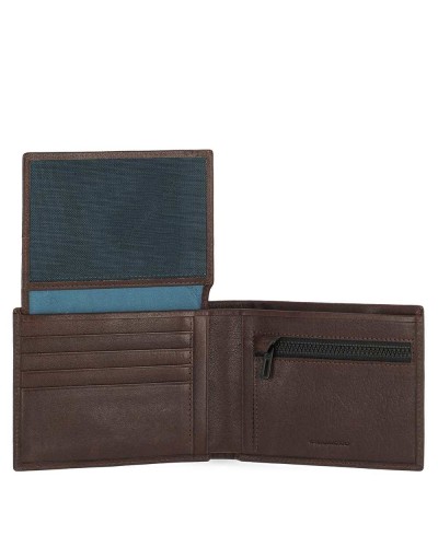 PIQUADRO Wallet Harper Leather Brown RFID - PU5761APR-TM
