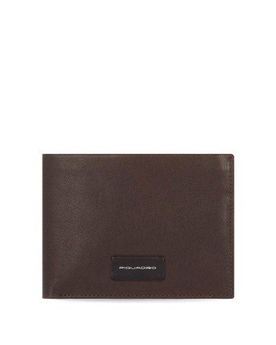 PIQUADRO Wallet Harper Leather Brown RFID - PU5761APR-TM