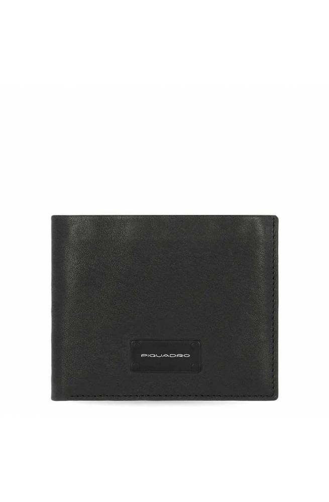 PIQUADRO Geldbörse Harper Herren Leder Schwarz - PU3891APR-N