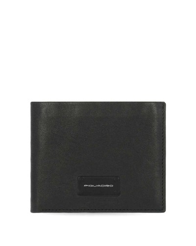 PIQUADRO Geldbörse Harper Herren Leder Schwarz - PU3891APR-N