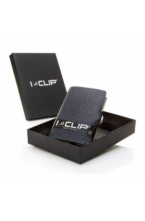 I-CLIP Wallet Classic Unisex Calf Leather Blue - IC-BL