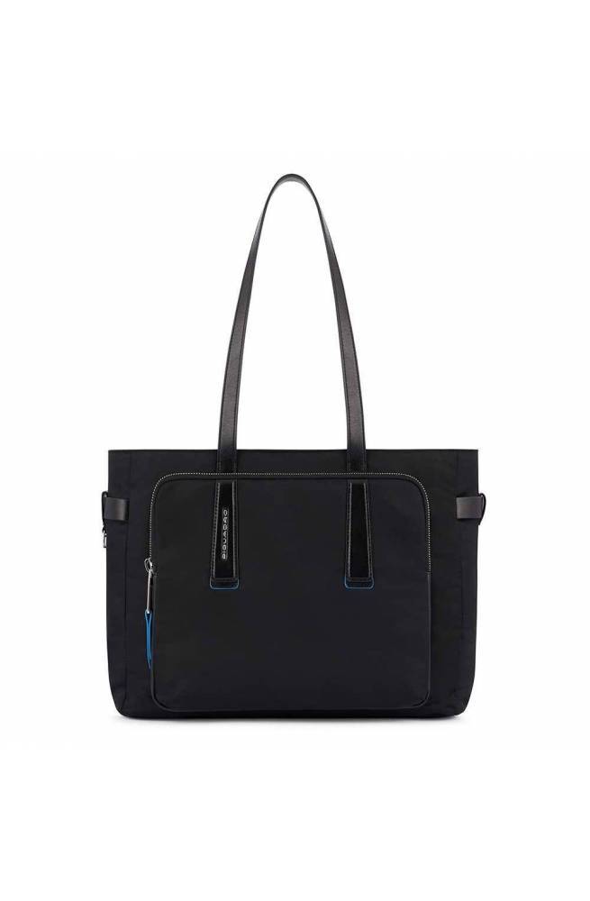 Borsa PIQUADRO Ryan Donna Borsa lavoro Nylon riciclato Nero - BD5743RY-N -  PoppinsBags