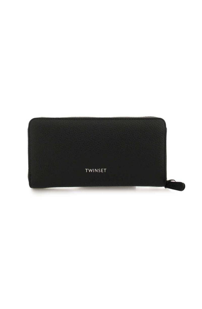 Portafoglio TWIN-SET Donna Pelle Nero - 221TD8254-00006 - PoppinsBags