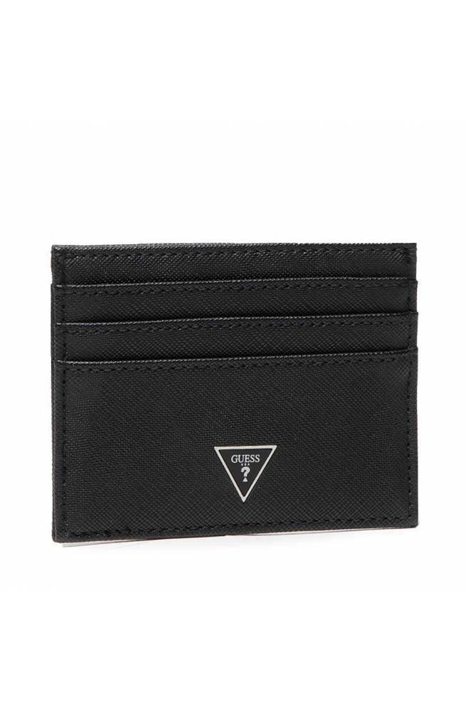 Portacarte GUESS CERTOSA Uomo Nero - SMCRTOLEA25-BLA - PoppinsBags
