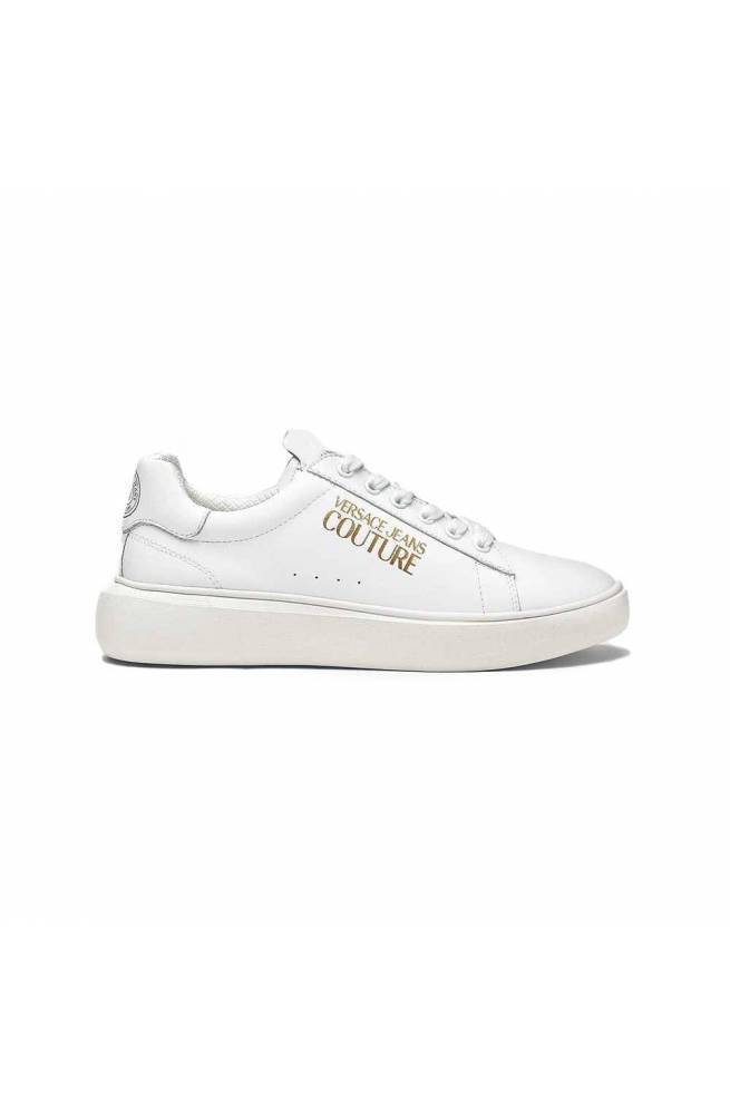 Scarpe VERSACE JEANS COUTURE Sneakers Donna Pelle Bianco -  72VA3SG7ZP006003-40 - PoppinsBags