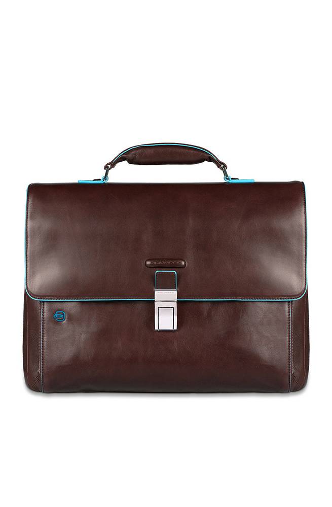 PIQUADRO Bolsa Blue Square Cartera Cuero Marron CA3111B2-MO