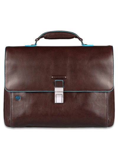 PIQUADRO Bolsa Blue Square Cartera Cuero Marron CA3111B2-MO