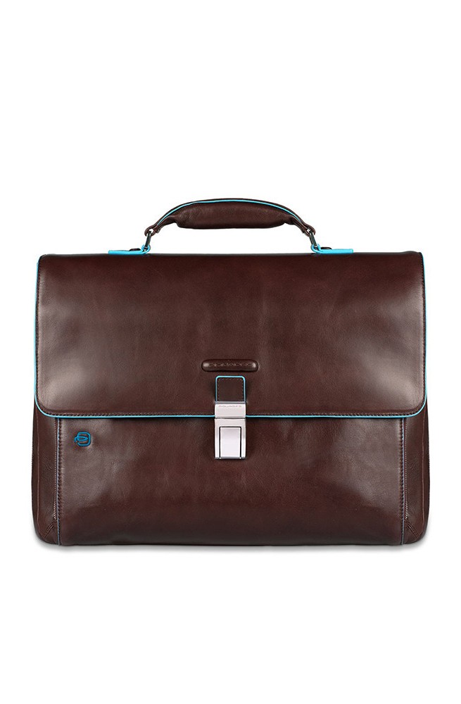 Borsa PIQUADRO Blue Square Cartella Pelle Marrone CA3111B2-N - PoppinsBags