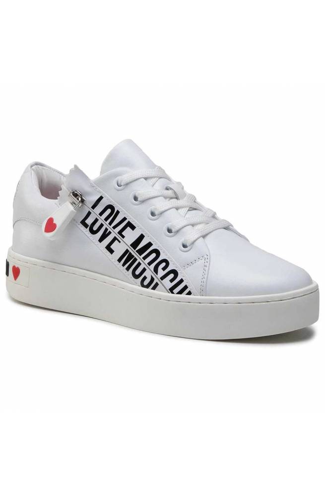 LOVE MOSCHINO Shoes Sneakers Female White 36 - JA15093G0CIA0100-36