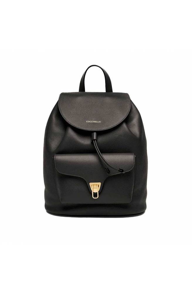 Coccinelle Leather Beat Soft Backpacks_ in Black Womens Bags Backpacks 