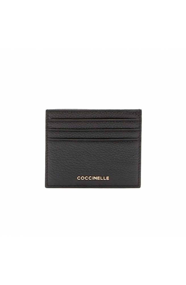 COCCINELLE Kreditkarteninhaber METALLIC SOFT Damen Leder Schwarz - E2MW5129501001