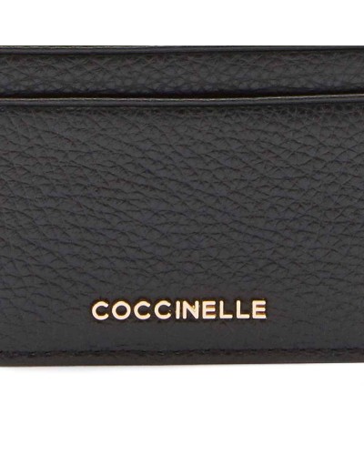 COCCINELLE Kreditkarteninhaber METALLIC SOFT Damen Leder Schwarz - E2MW5129501001