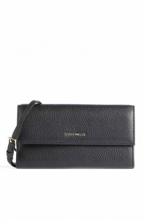 COCCINELLE Wallet METALLIC SOFT Female Leather Black - E2MW5182001001