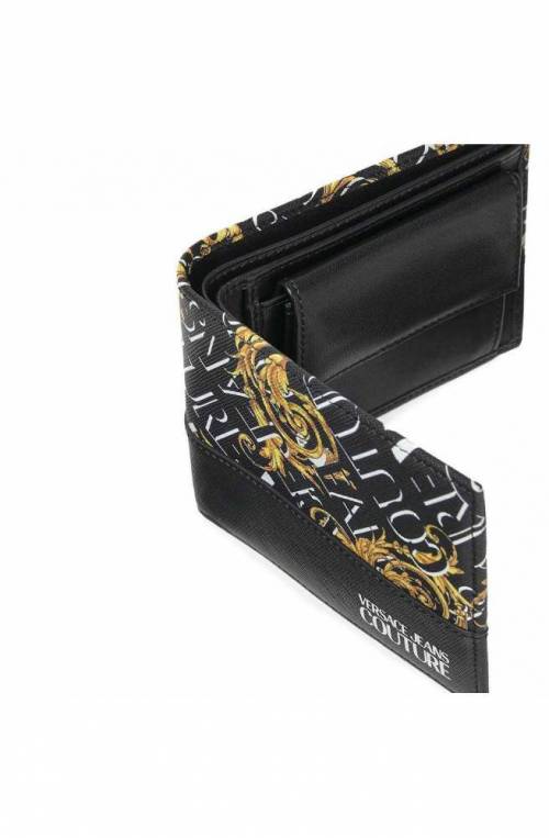 VERSACE JEANS COUTURE Wallet Eco Leather Black - 73YA5PY1ZP174G89