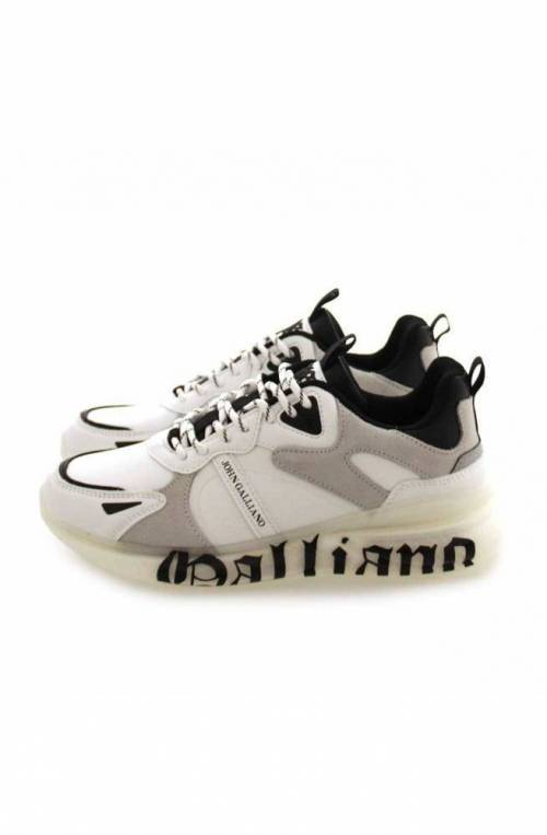JOHN GALLIANO Shoes Sneakers Female White black 40 - 15502-CP-A-40