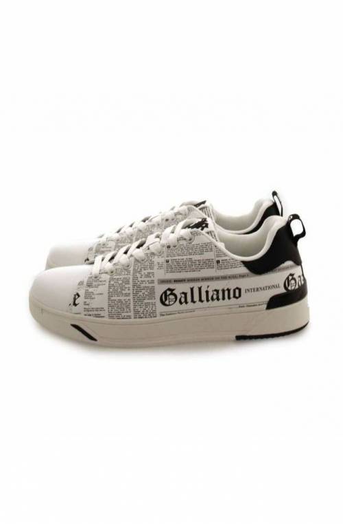 JOHN GALLIANO Shoes Sneakers Male White 40 - 15605-CP-A-40