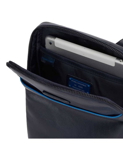 PIQUADRO Bolsa Blue Square Bandolera Cuero Azul - CA5943B2V-BLU
