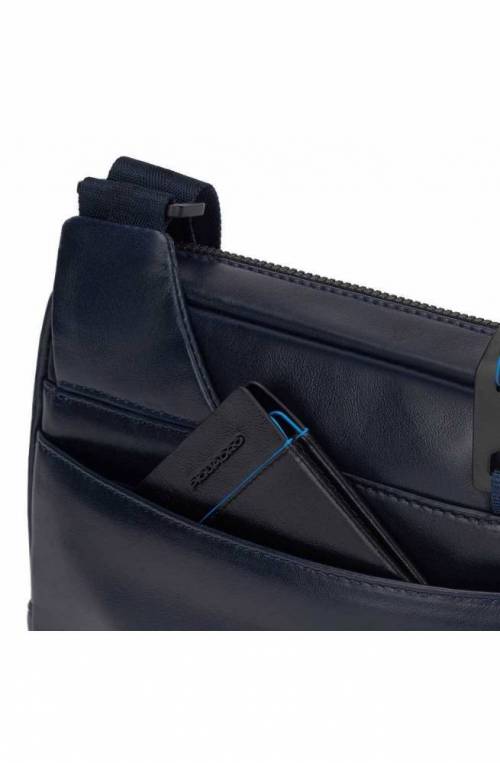 PIQUADRO Bolsa Blue Square Bandolera Cuero Azul - CA5943B2V-BLU