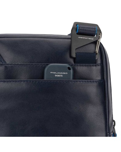 PIQUADRO Bolsa Blue Square Bandolera Cuero Azul - CA5943B2V-BLU