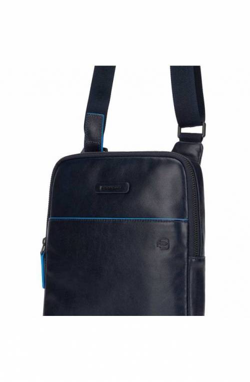 PIQUADRO Bolsa Blue Square Bandolera Cuero Azul - CA5943B2V-BLU