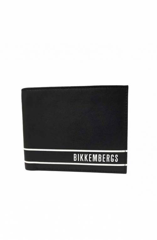 BIKKEMBERGS Wallet STRIPED LOGO Male Black - E4BPME2T3053999