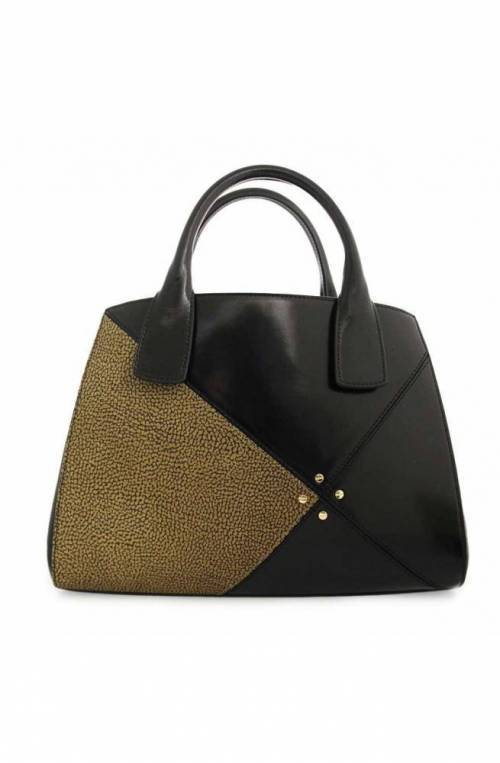 BORBONESE Bag Female Leather Brown-Black - 933668-AI3-480