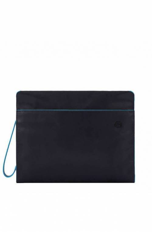 PIQUADRO Bag Blue Square Clutches Leather Blue - AC5974B2VR-BLU