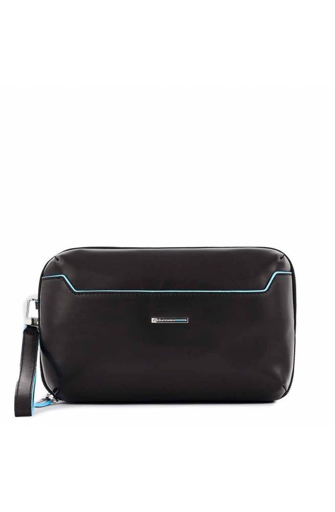 PIQUADRO Bag BLUE SQUARE Unisex Clutches Leather Black - AC5940B2R-N