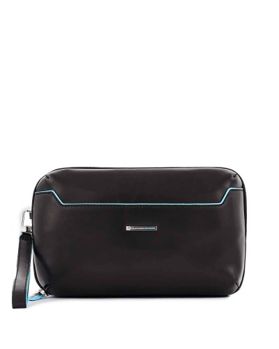 PIQUADRO Bag BLUE SQUARE Unisex Clutches Leather Black - AC5940B2R-N
