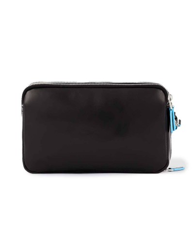 PIQUADRO Bag BLUE SQUARE Unisex Clutches Leather Black - AC5940B2R-N