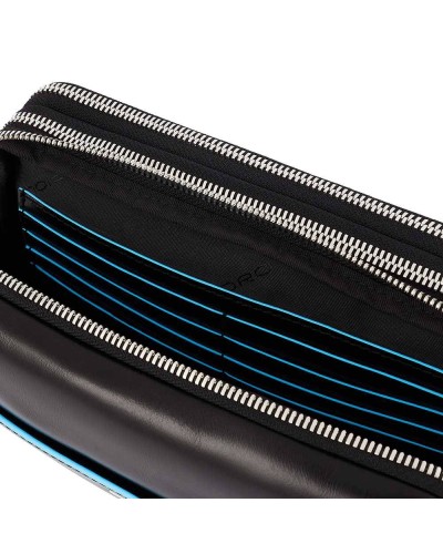 PIQUADRO Bag BLUE SQUARE Unisex Clutches Leather Black - AC5940B2R-N