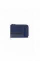 PIQUADRO Cardholder Keith Blue leather and fabric - PU1243W115R-BLU