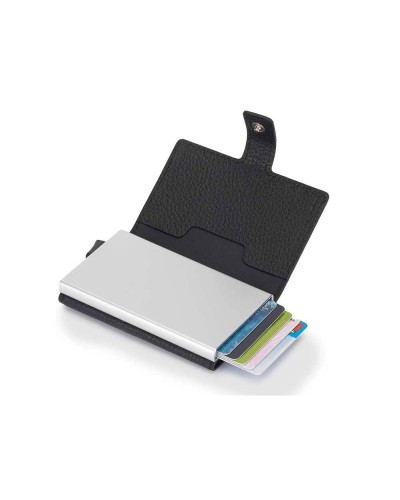 PIQUADRO Titular de la tarjeta Modus Unisex Negro - PP5649MOSR-N