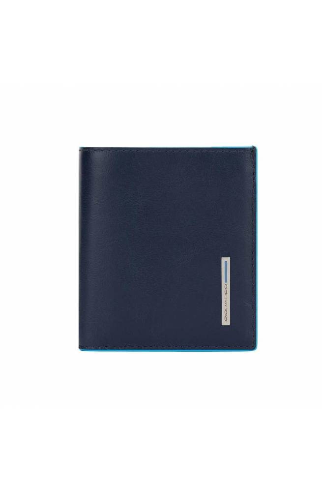 PIQUADRO Wallet blue square Male Leather Blue - PU5963B2R-BLU2