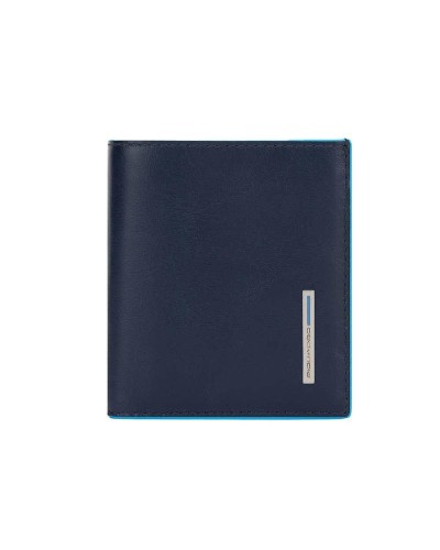 PIQUADRO Wallet blue square Male Leather Blue - PU5963B2R-BLU2