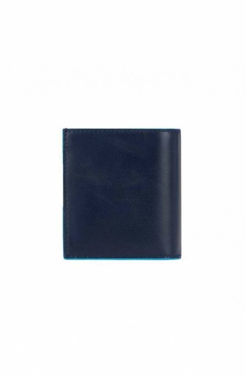 PIQUADRO Wallet blue square Male Leather Blue - PU5963B2R-BLU2