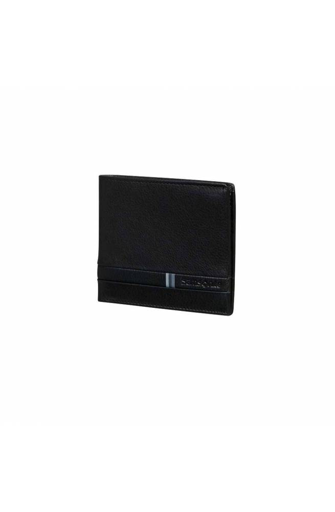 SAMSONITE Geldbörse FLAGGED Herren Leder Schwarz - KH4-09001