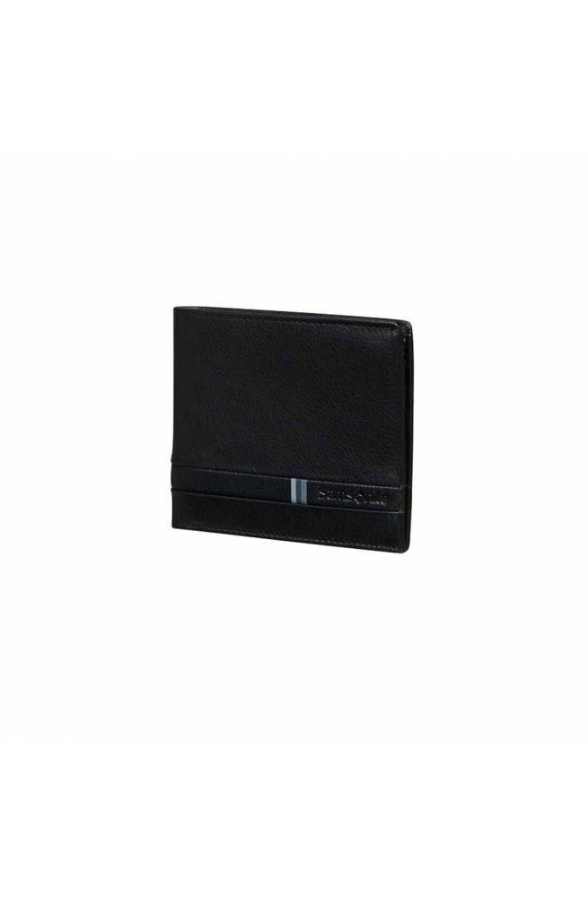 SAMSONITE Wallet FLAGGED Male Leather Black - KH4-09001