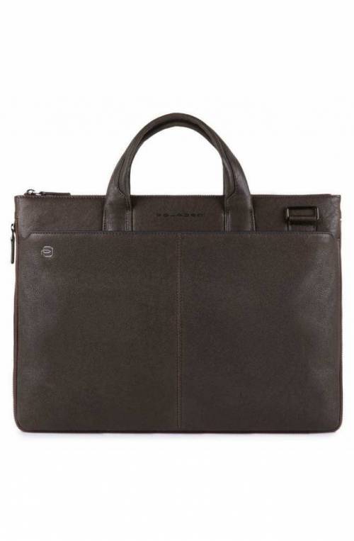 PIQUADRO Bag Black Square Unisex Leather Brown - CA4021B3-TM