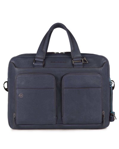 PIQUADRO Bag BLACK SQUARE Male Leather Blue- CA2849B3-BLU4