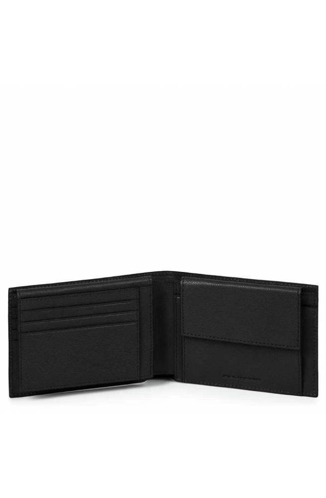 PIQUADRO Cartera Black Square Hombre Cuero Negro - PU1392B3R-N
