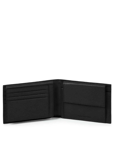 PIQUADRO Cartera Black Square Hombre Cuero Negro - PU1392B3R-N