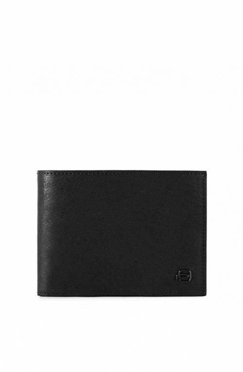 PIQUADRO Cartera Black Square Hombre Cuero Negro - PU1392B3R-N