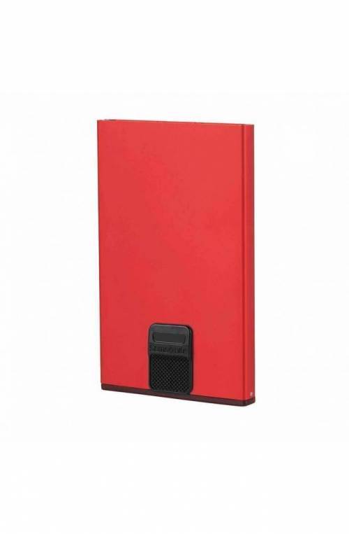 Porta carte di credito SAMSONITE Alu Fit Unisex Alluminium Rosso Protezione RFID - KB9-00201