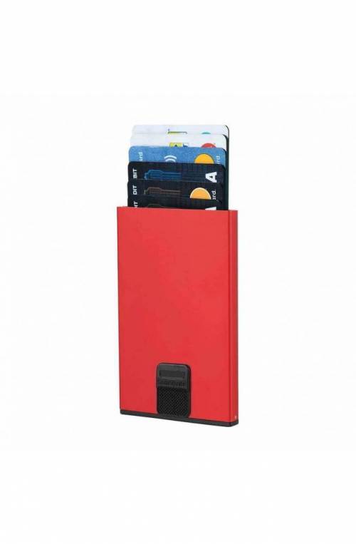 SAMSONITE Credit card case Alu Fit Unisex Alluminium red RFID - KB9-00201