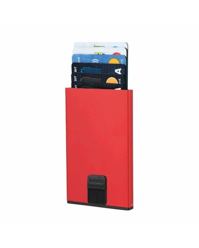 SAMSONITE Credit card case Alu Fit Unisex Alluminium red RFID - KB9-00201