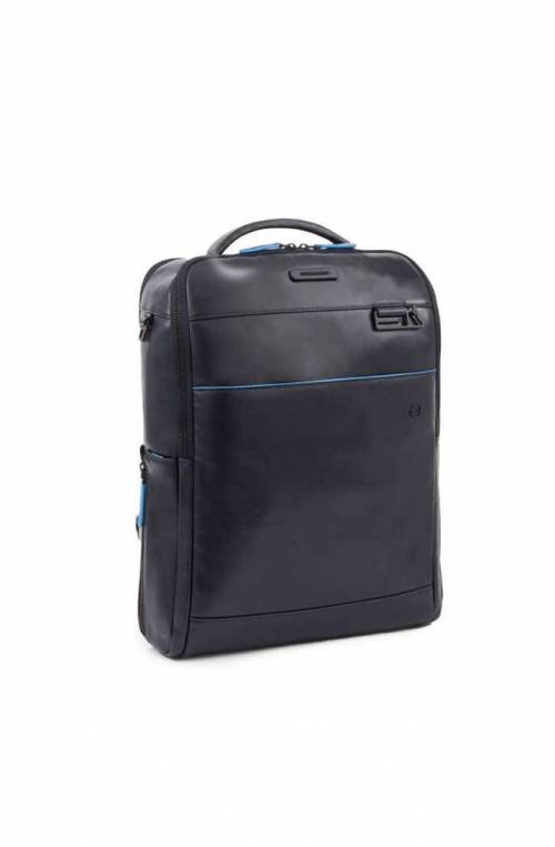 PIQUADRO Backpack BLUE SQUARE Unisex Leather Blue - CA4818B2V-BLU